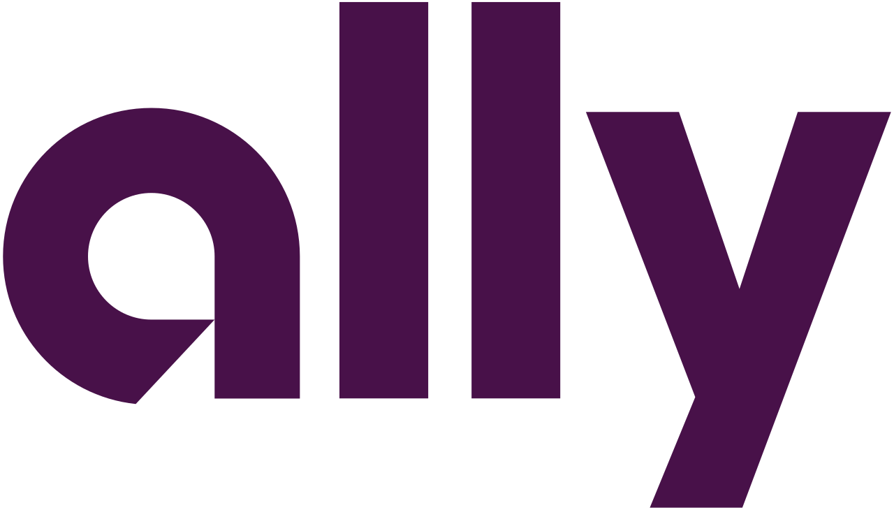 Ally logo in purple text