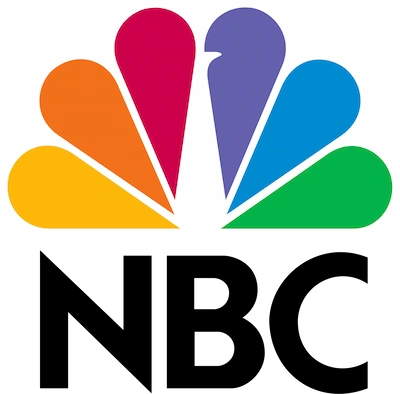 Multicolored peacock NBC logo